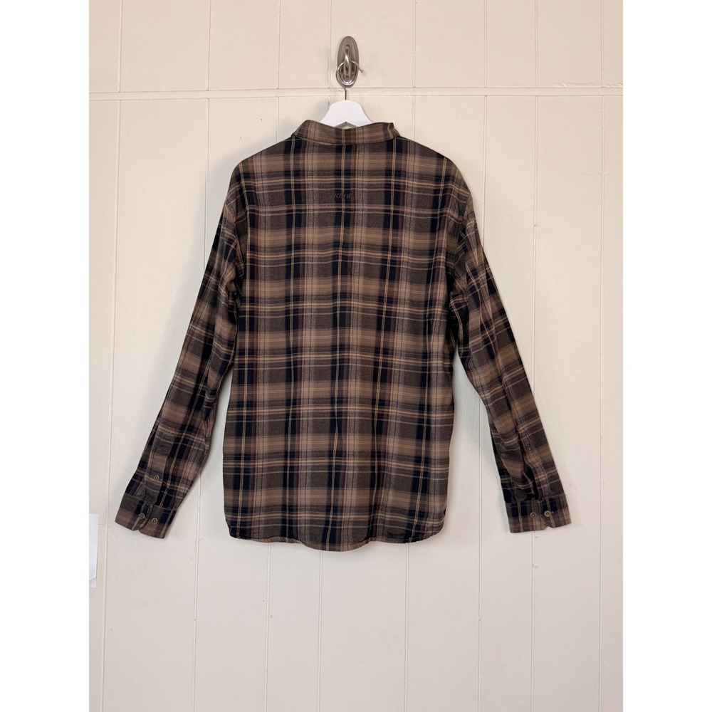 Kuhl Mens ‎ Plaid Button Down Shirt Brown Long Sleeve Size XL Hiking Outdoor - Picture 2 of 12